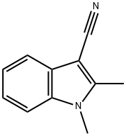 1,2-DIMETHYL-1H-INDOLE-3-CARBONITRILE 구조식 이미지