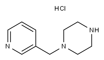 1-(Pyridin-3-ylmethyl)piperazine hydrochloride Structure