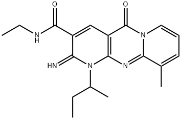 1-sec-butyl-N-ethyl-2-imino-10-methyl-5-oxo-1,5-dihydro-2H-dipyrido[1,2-a:2,3-d]pyrimidine-3-carboxamide 구조식 이미지