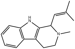 2,3,4,9-Tetrahydro-2-methyl-1-(2-methyl-1-propenyl)-1H-pyrido[3,4-b]indole 구조식 이미지