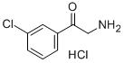 2-AMINO-1-(3-CHLORO-PHENYL)-ETHANONE HYDROCHLORIDE Structure