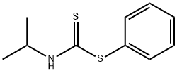 Isopropyldithiocarbamic acid phenyl ester Structure