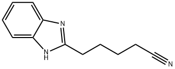 1H-벤즈이미다졸-2-펜탄니트릴(9CI) 구조식 이미지