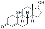 17-hydroxy-10-mercaptoestr-4-en-3-one Structure