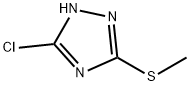 5-chloro-3-(methylthio)-1H-1,2,4-triazole(SALTDATA: FREE) Structure