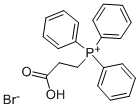 (2-CARBOXYETHYL)TRIPHENYLPHOSPHONIUM BROMIDE Structure