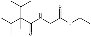 ethyl N-[2,3-dimethyl-2-isopropyl-1-oxobutyl]glycinate Structure