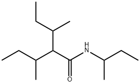 N,2-di-sec-butyl-3-methylvaleramide Structure