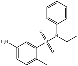 5-Amino-N-ethyl-2-methyl-N-phenylbenzenesulphonamide 구조식 이미지