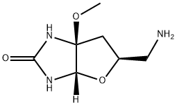 2H-Furo[2,3-d]imidazol-2-one,5-(aminomethyl)hexahydro-6a-methoxy-,(3aS,5S,6aS)-(9CI) 구조식 이미지