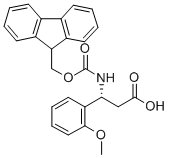 FMOC-(R)-3-AMINO-3-(2-METHOXY-PHENYL)-PROPIONIC ACID Structure