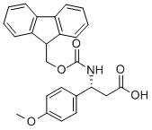 Fmoc-beta-(R)-4-methoxyphenylalanine 구조식 이미지