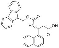 FMOC-(R)-3-AMINO-3-(1-NAPHTHYL)-PROPIONIC ACID 구조식 이미지