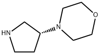 모르폴린,4-(3R)-3-피롤리디닐-(9Cl) 구조식 이미지
