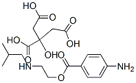 2-(이소부틸아미노)에틸p-아미노벤조에이트,시트레이트 구조식 이미지