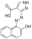 1H-Pyrazole-4-carboxylic acid, 3-((2-hydroxy-1-naphthalenyl)azo)- 구조식 이미지