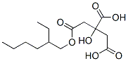 (2-ethylhexyl) dihydrogen 2-hydroxypropane-1,2,3-tricarboxylate Structure