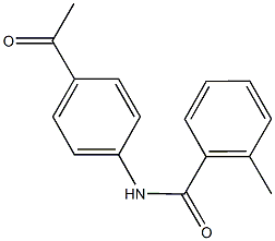 N-(4-Acetylphenyl)-2-methylbenzamide Structure