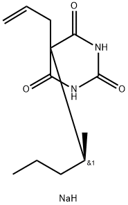 R(+)-Secobarbital sodium Structure