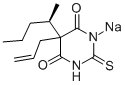 R(+)-Thioamylal sodium Structure