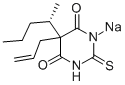 S(-)-Thioamylal sodium Structure