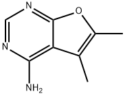 5,6-DIMETHYLFURO[2,3-D]PYRIMIDIN-4-AMINE Structure