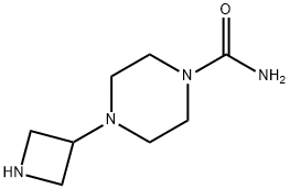 1-Piperazinecarboxamide,4-(3-azetidinyl)-(9CI) Structure