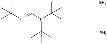 (R)-(tert-Butylmethylphosphino-di-tert-butylphosphinomethane)diborane Structure