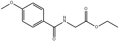 ETHYL 2-[(4-METHOXYBENZOYL)AMINO]ACETATE Structure