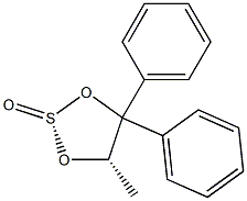 (S)-(-)-1,1-DIPHENYL-1,2-PROPANEDIOL CYCLIC SULFITE Structure