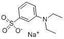 나트륨 3-(디에틸아미노)벤젠설폰산 구조식 이미지