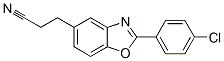 2-(4-chlorophenyl)benzoxazole-5-propiononitrile Structure