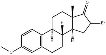 16-Bromo-3-methoxy-1,3,5(10)-estratrien-17-one Structure