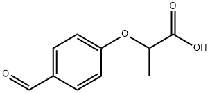 2-(4-FORMYL-PHENOXY)-PROPIONIC ACID Structure
