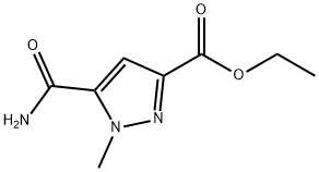 1H-Pyrazole-3-carboxylicacid,5-(aminocarbonyl)-1-methyl-,ethylester(9CI) Structure