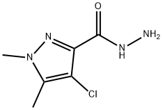 1H-Pyrazole-3-carboxylicacid,4-chloro-1,5-dimethyl-,hydrazide(9CI) Structure