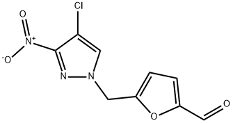 5-[(4-CHLORO-3-NITRO-1H-PYRAZOL-1-YL)METHYL]-2-FURALDEHYDE Structure