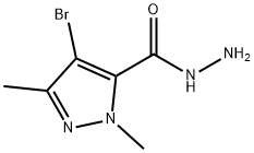 1H-Pyrazole-5-carboxylicacid,4-bromo-1,3-dimethyl-,hydrazide(9CI) 구조식 이미지