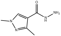 1H-Pyrazole-4-carboxylicacid,1,3-dimethyl-,hydrazide(9CI) Structure