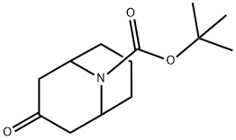 N-Boc-9-azabicyclo[3.3.1]nonan-3-one 구조식 이미지
