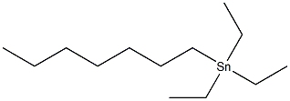 MONO-N-HEPTYLTRIETHYLTIN Structure