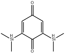 2,5-Cyclohexadiene-1,4-dione, 2,6-bis(dimethylsilyl)- (9CI) Structure