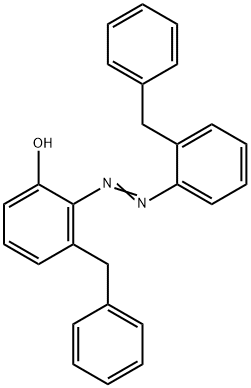 3-(Phenylmethyl)-2-[[2-(phenylmethyl)phenyl]azo]phenol 구조식 이미지