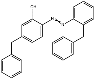 5-(Phenylmethyl)-2-[[2-(phenylmethyl)phenyl]azo]phenol Structure