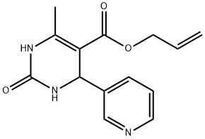 5-Pyrimidinecarboxylicacid,1,2,3,4-tetrahydro-6-methyl-2-oxo-4-(3-pyridinyl)-,2-propenylester(9CI) Structure