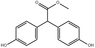 메틸비스(4-하이드록시페닐)아세테이트 구조식 이미지