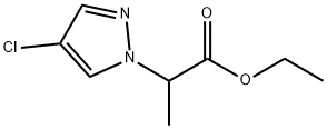 1H-pyrazole-1-acetic acid, 4-chloro-alpha-methyl-, ethyl e Structure