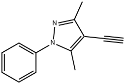 4-ETHYNYL-3,5-DIMETHYL-1-PHENYL-1H-PYRAZOLE Structure