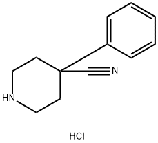 4-CYANO-4-PHENYLPIPERIDINE HYDROCHLORIDE 구조식 이미지