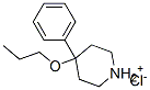 4-페닐-4-프로폭시피페리디늄클로라이드 구조식 이미지